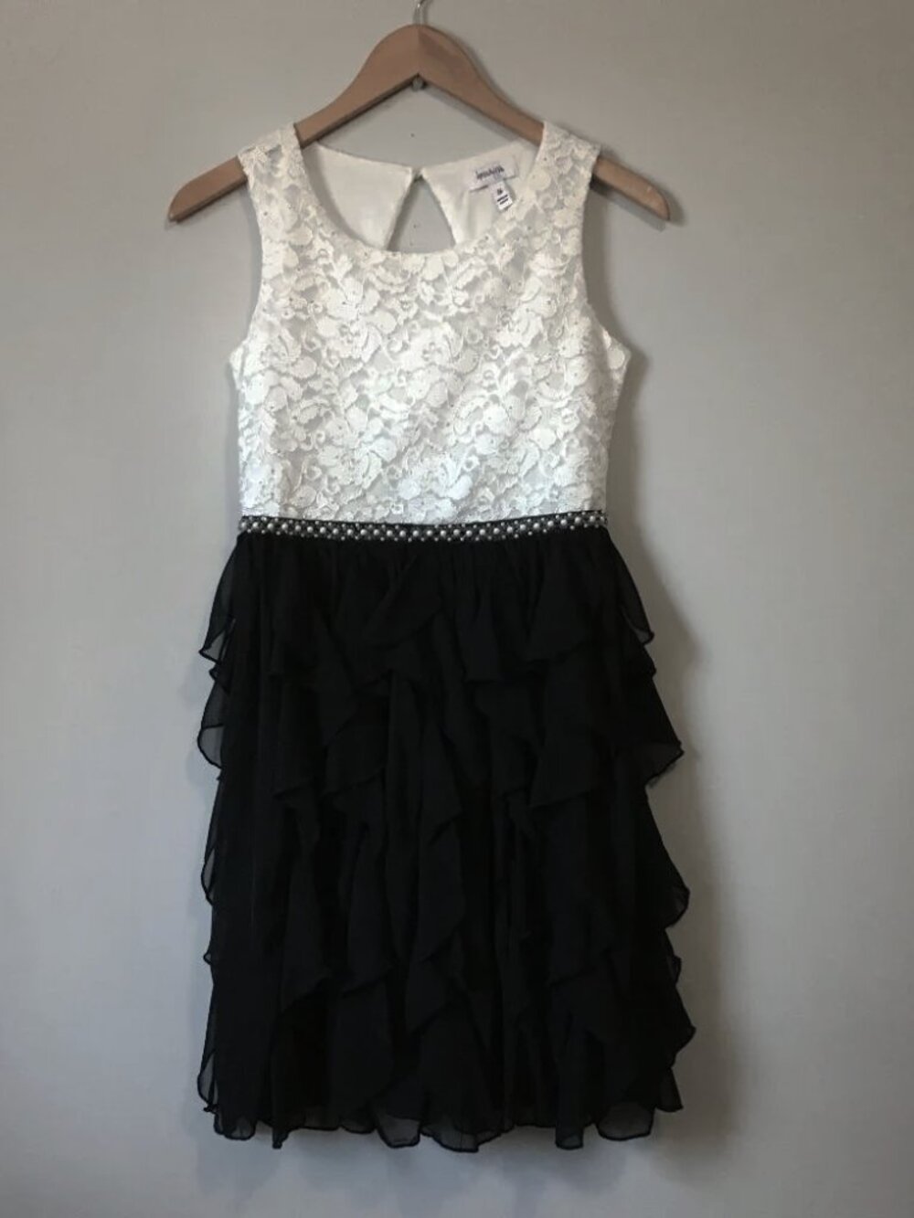 Speechless Pearl & Lace Chiffon Prom Dress | ’80s Pop Punk Coquette